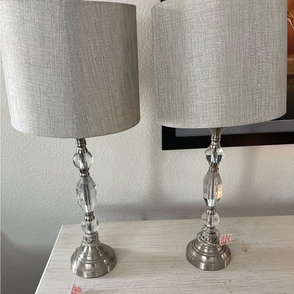 Elegant Silver and Gray Decor Accents with Crystal Details